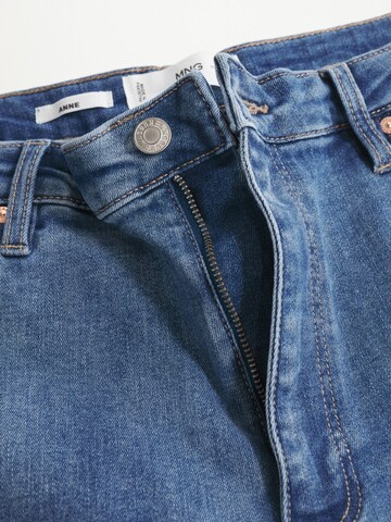 MANGO Slimfit Jeans 'ANNE' i blå