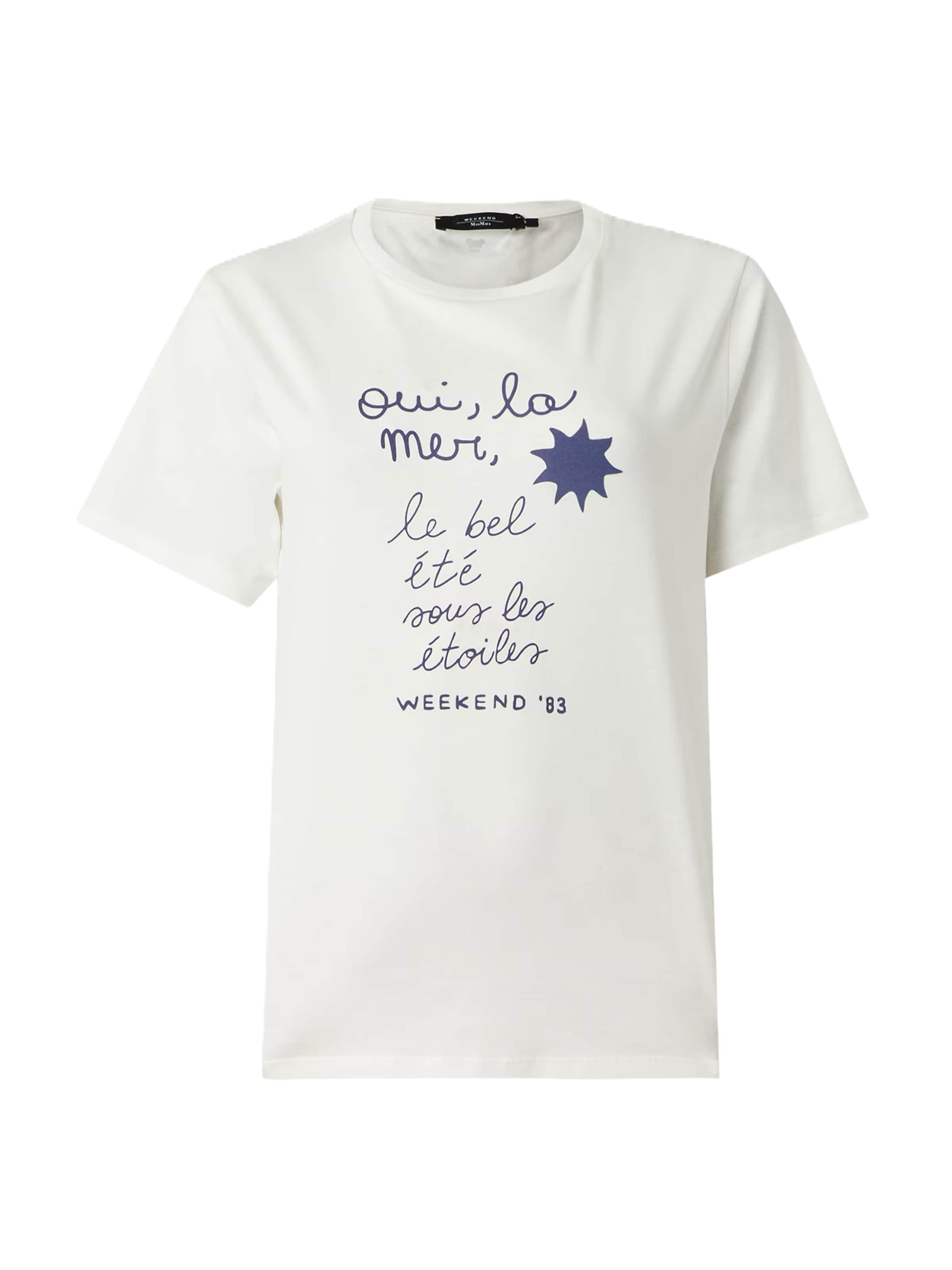 Weekend Max Mara T-Shirt 'PANTERA' in Weiß: Vorderseite
