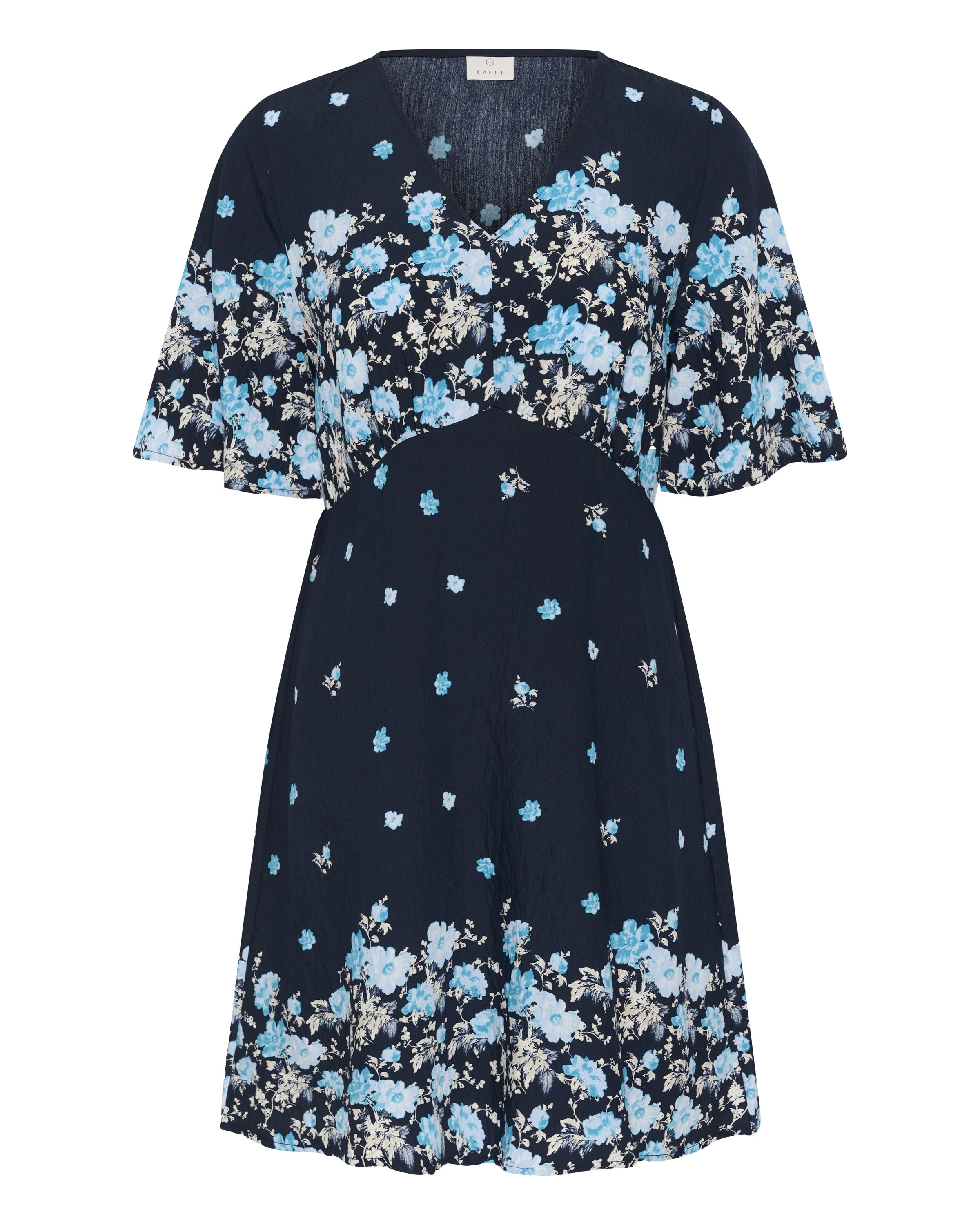 Robe 'KArosine' Kaffe en bleu : devant