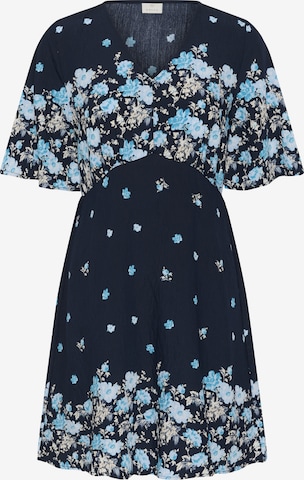 Robe 'KArosine' Kaffe en bleu : devant