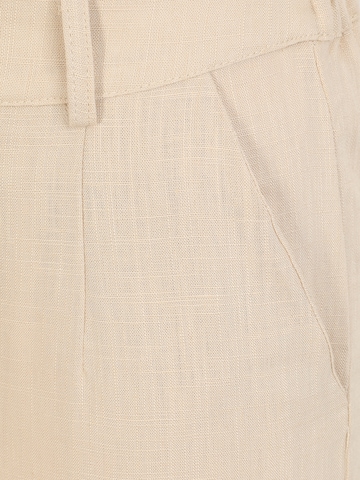 OBJECT Petite - Loosefit Pantalón plisado 'ALINE' en beige