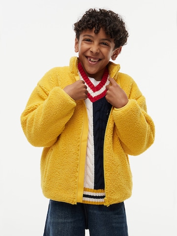 TOMMY HILFIGER Fleece jas in Geel