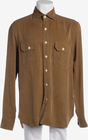 Doppiaa Freizeithemd / Shirt / Polohemd langarm M in Braun: Vorderseite