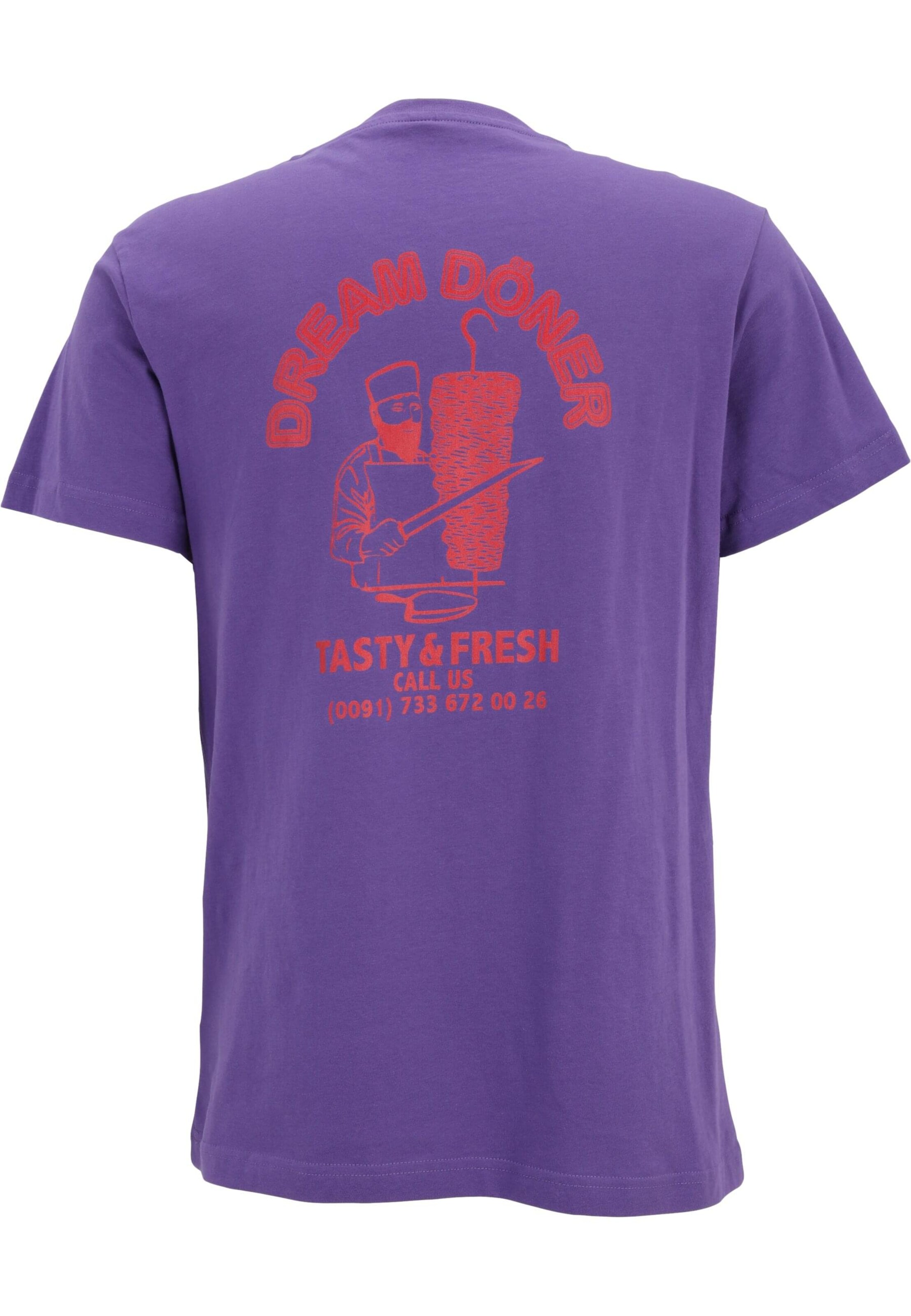 Mister Tee Majica 'Dream Kebab' | vijolična barva
