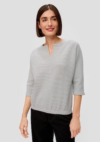 s.Oliver Sweatshirt in Zwart: voorkant