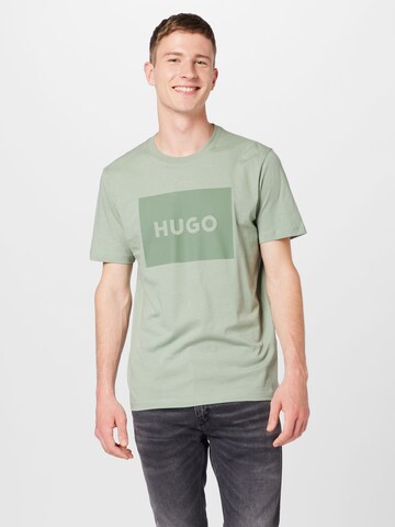 HUGO Shirt 'Dulive222' in Groen: voorkant