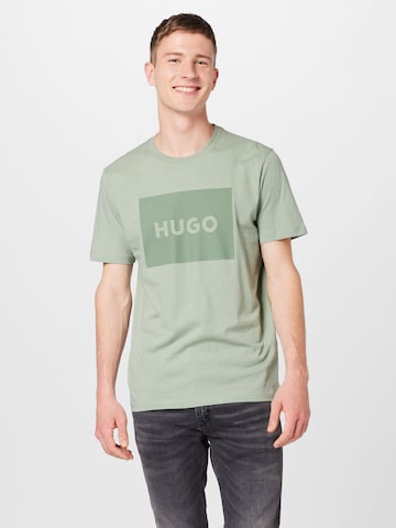 HUGO Red Shirt 'Dulive222' in Green: front