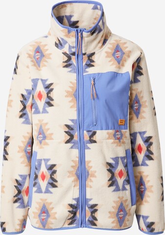 BILLABONG Athletic Fleece Jacket 'GRAPHENE COZY IN' in Beige: front