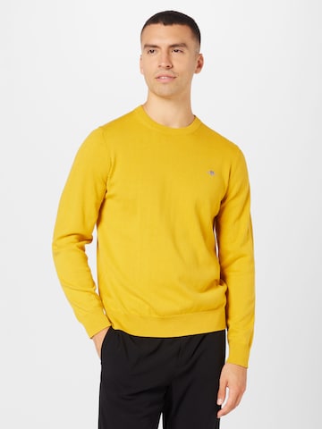 Pull-over GANT en jaune : devant