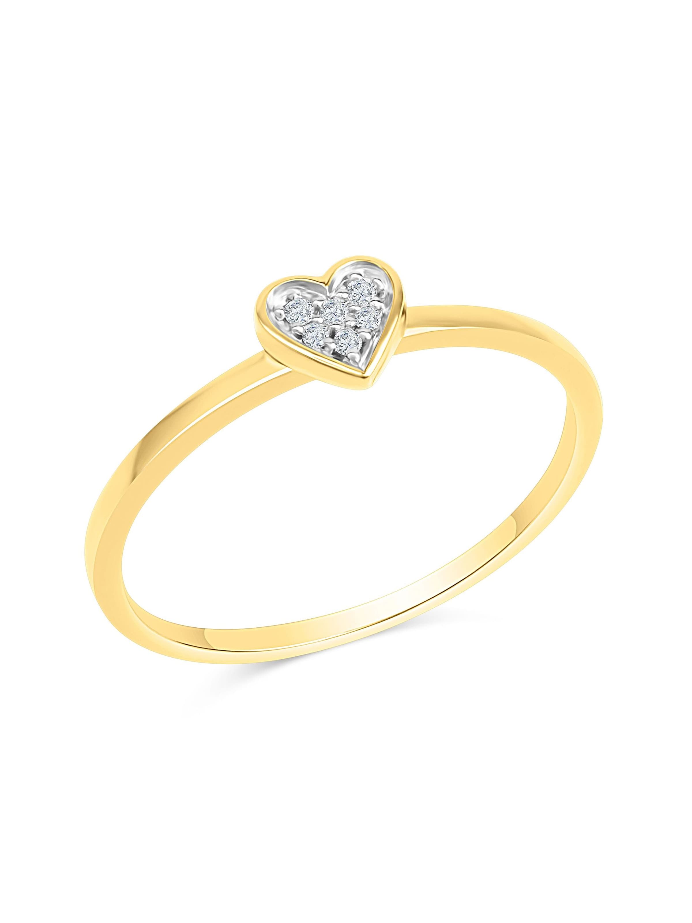 Bague Diamonds by Ellen K. en jaune : devant