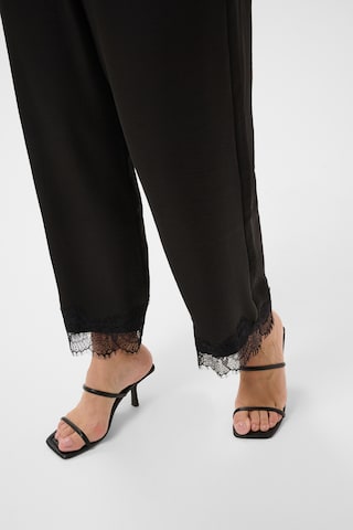 KAFFE CURVE Wide leg Trousers 'KCthilda' in Black