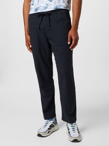 Abercrombie & Fitch Regular Trousers in Black: front