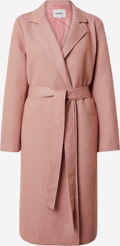 ONLY - Abrigo de entretiempo en rosa: frente