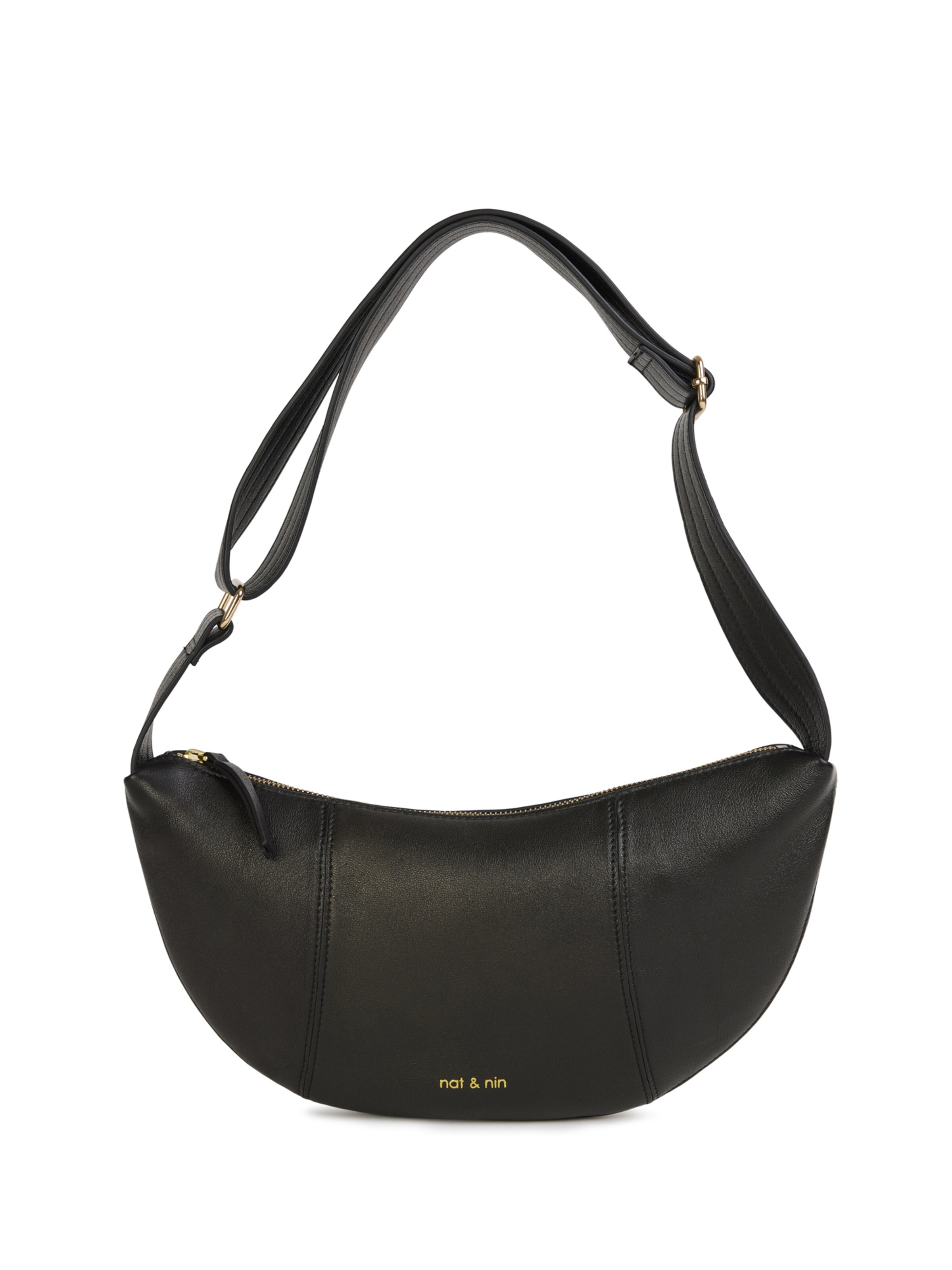 Nat&Nin Crossbody bag ' LUCE ' in Black: front