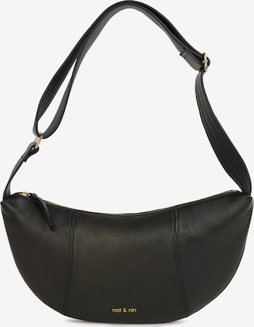 juoda Nat&Nin Rankinė su ilgu dirželiu ' LUCE ': priekis
