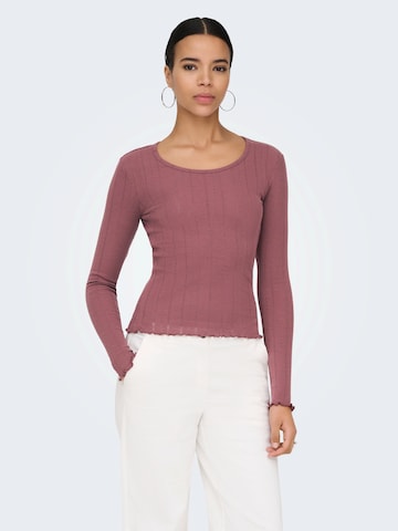 rožinė ONLY Marškinėliai 'ONLTENNA': priekis