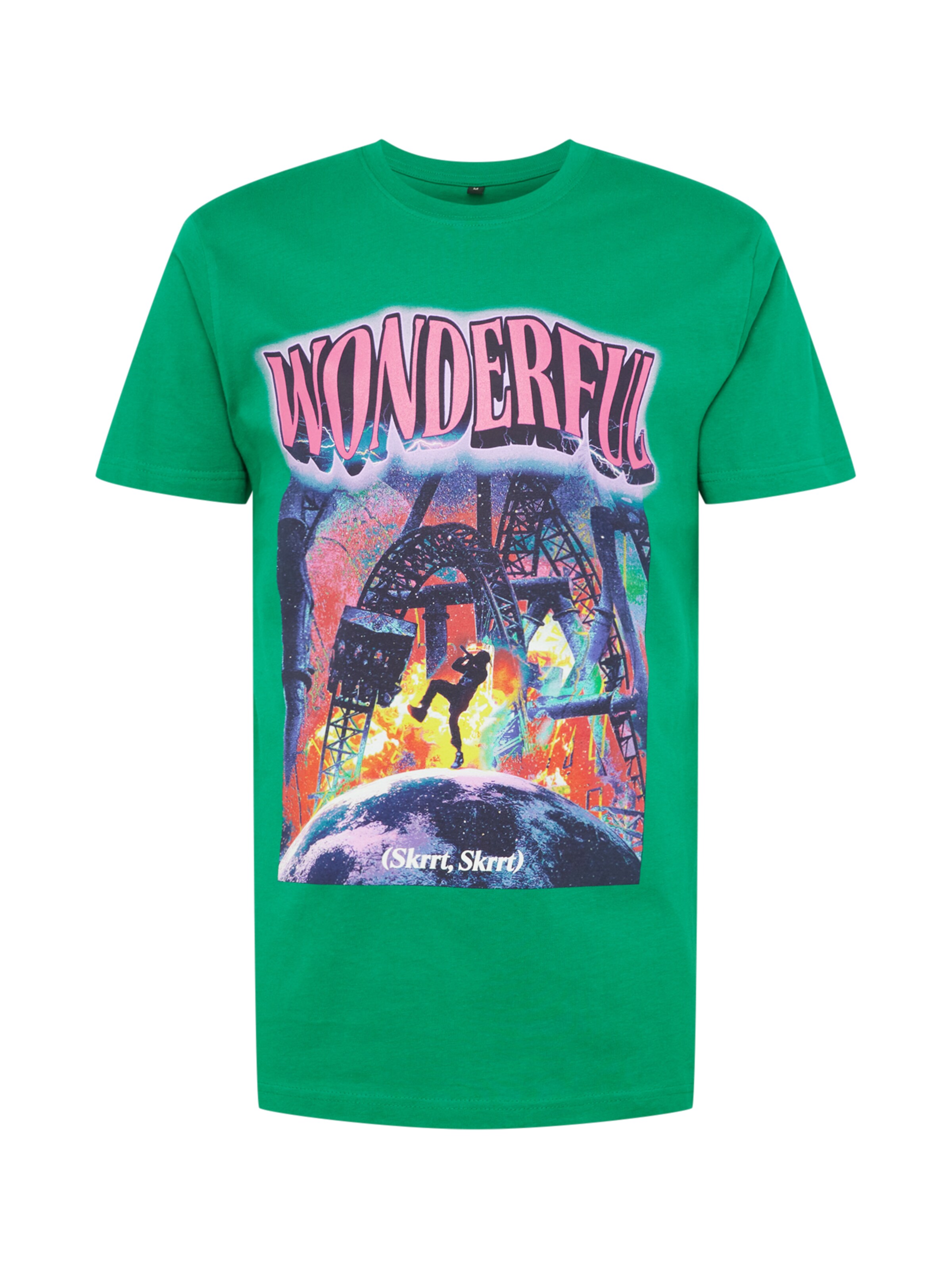 Maglietta 'Wonderful' di Mister Tee in verde: frontale