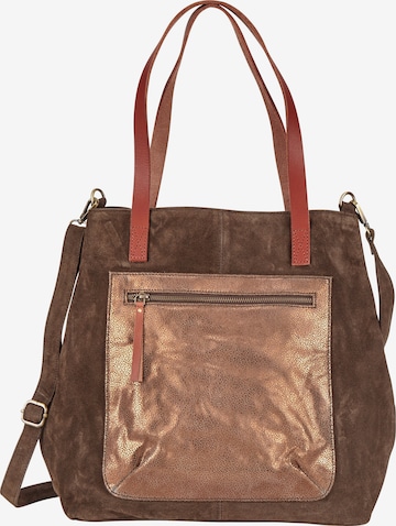 Curuba Shopper 'Rogen' in Brown: front