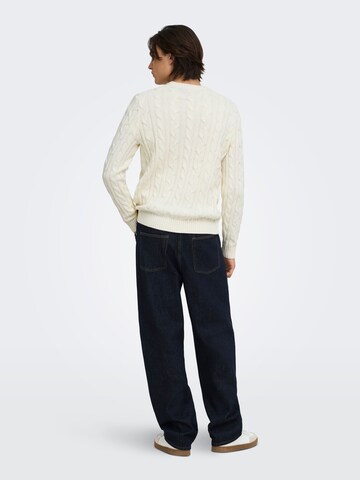 Only & Sons - Jersey 'KIM ' en blanco