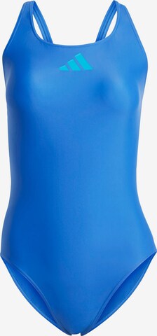 Costume intero sportivo '3 Bar' di ADIDAS PERFORMANCE in blu: frontale