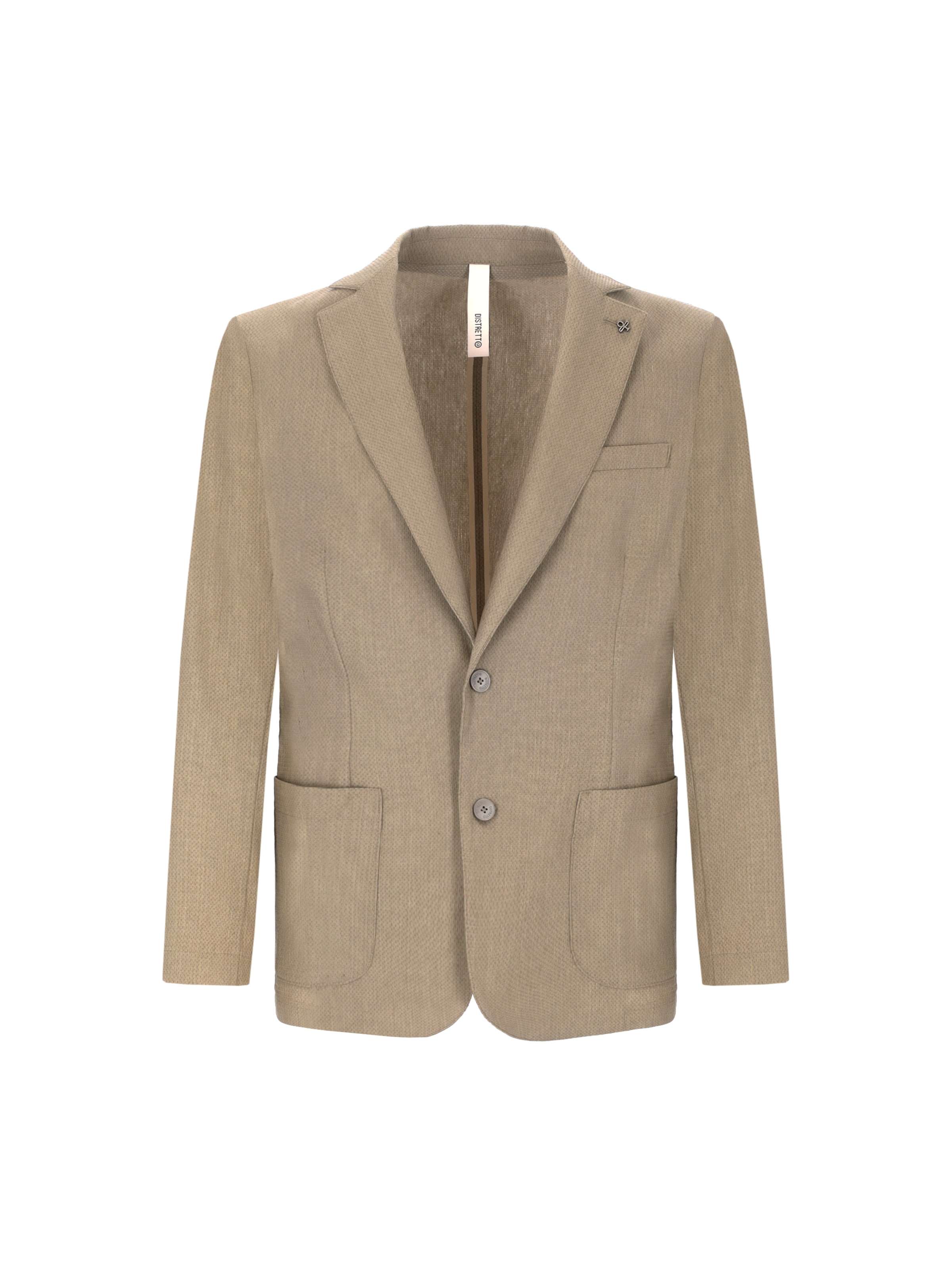 Distretto12 - Ajuste regular Chaqueta tipo saco para negocios 'Ginseng' en verde: frente