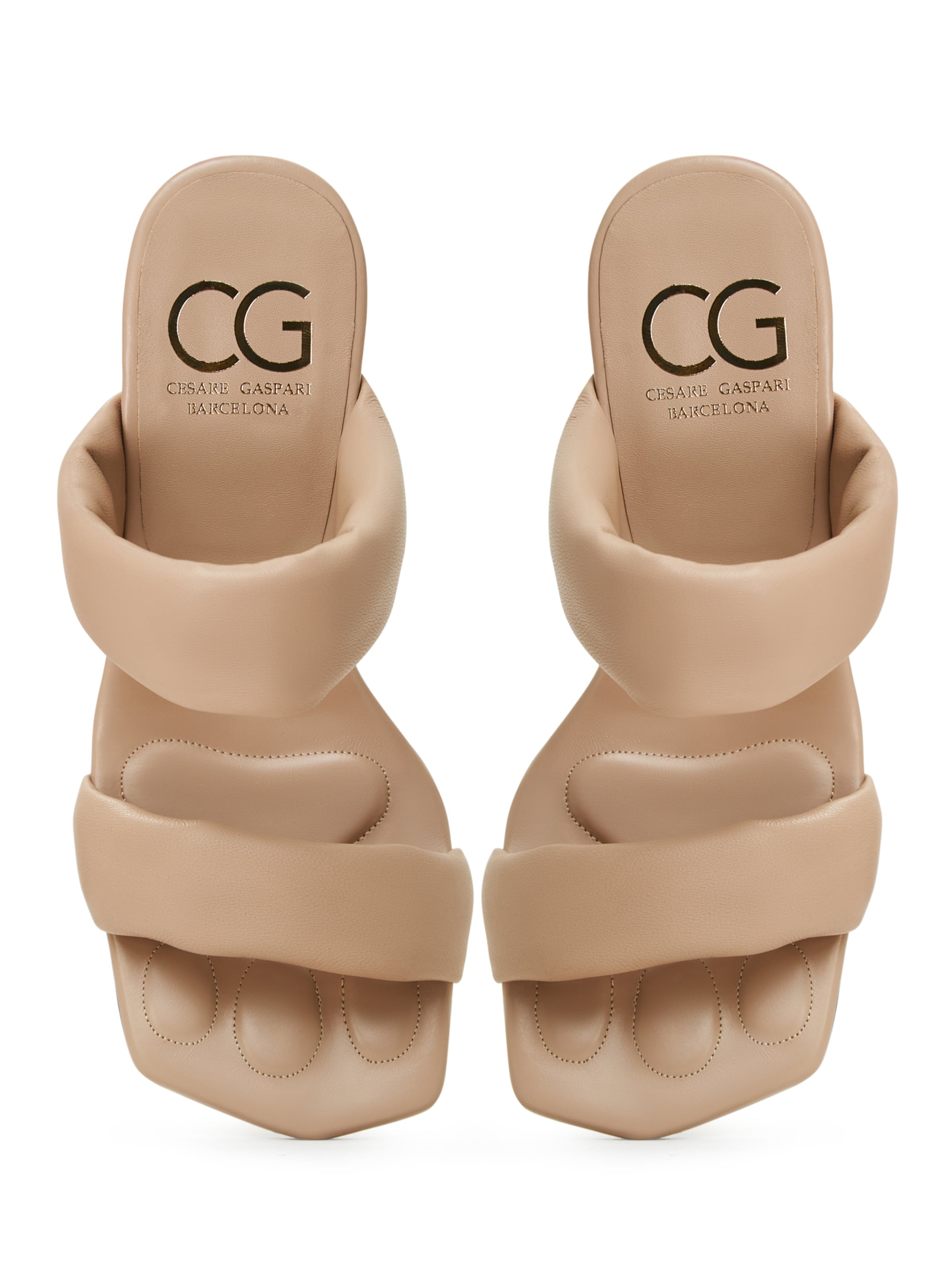 CESARE GASPARI Pantolette in Beige