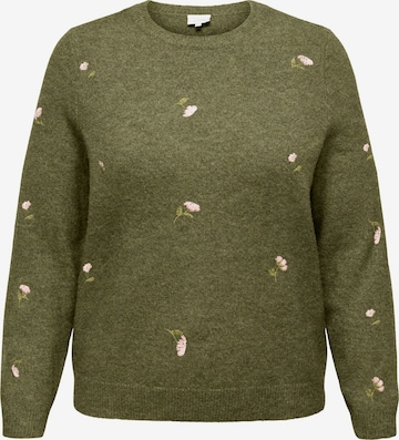 Pull-over 'SHINE' ONLY Carmakoma en vert : devant