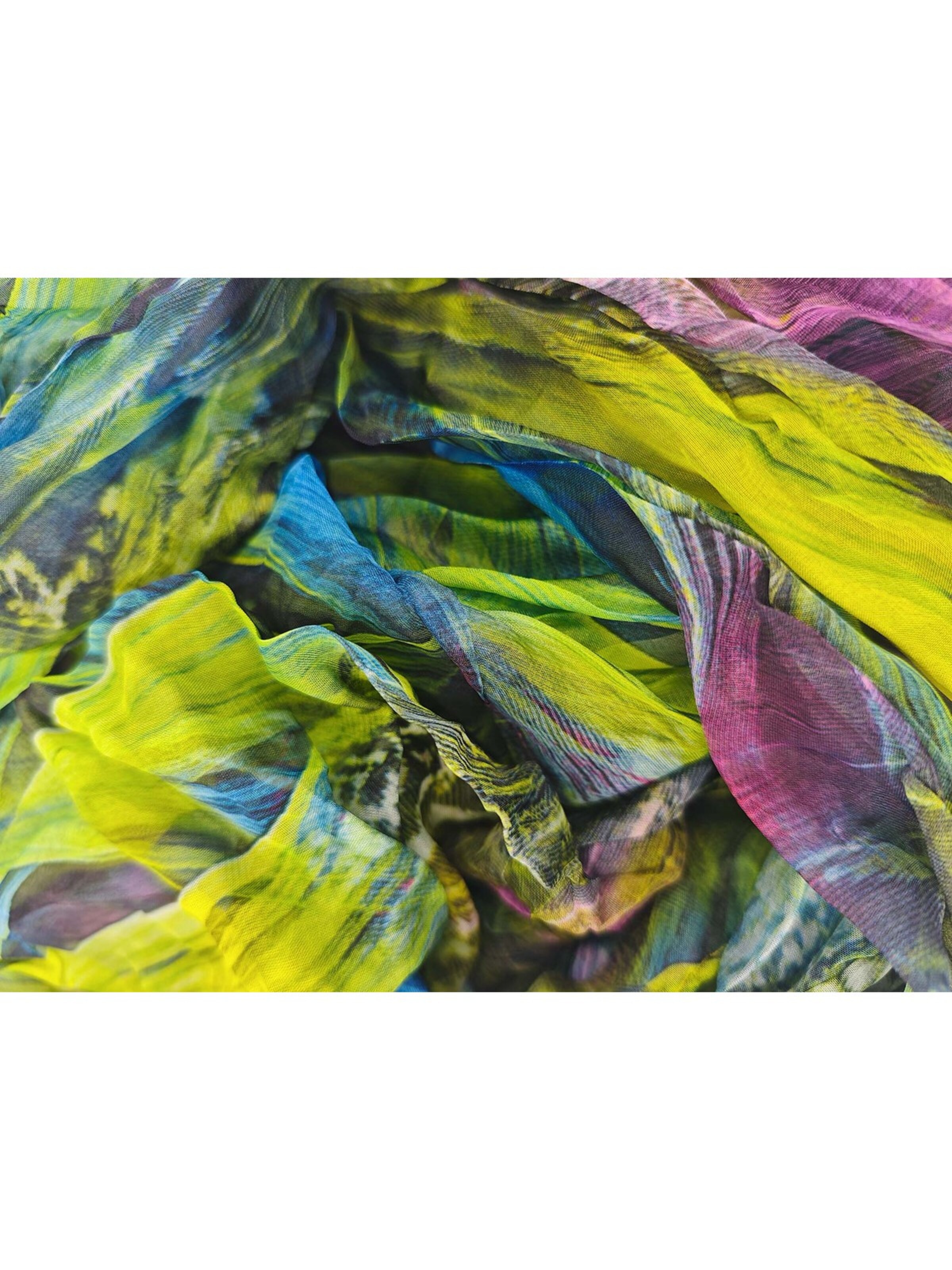 styleBREAKER Schlauchschal 'Loop mit Feder Muster'‌‌ in Grün