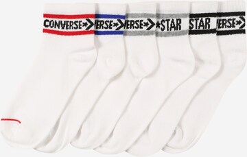 Chaussettes CONVERSE en blanc : devant