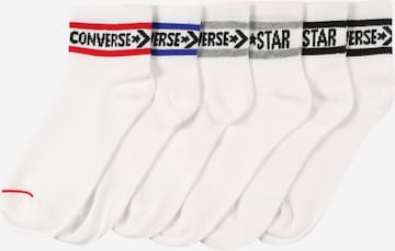 CONVERSE Socken in Weiß: front