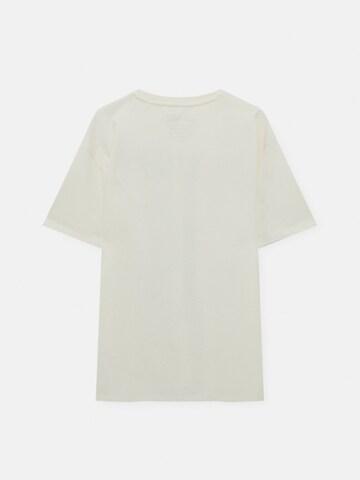 T-Shirt Pull&Bear en blanc