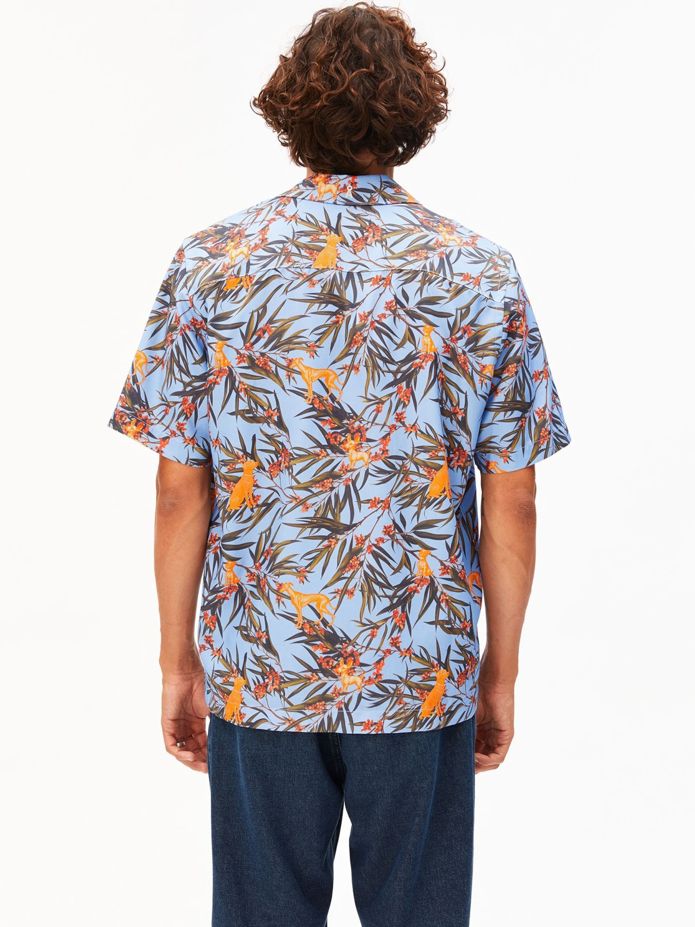 ARMEDANGELS Comfort fit Overhemd in Blauw