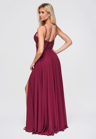 Ombre Abendkleid in Rot