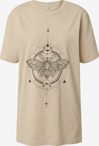 Merchcode Shirt in Beige: voorkant