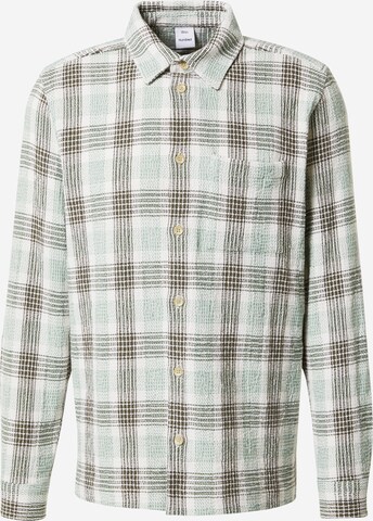 Won Hundred Regular fit Button Up Shirt 'Kurt' in Green: front