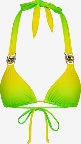 Moda Minx T-Shirt Bikinitop 'Club Tropicana ' in Grün: predná strana