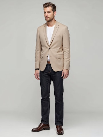 Ombre Regular fit Business blazer 'OM-BLZB-0135' in Beige