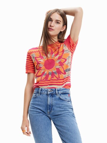 Desigual Trui 'Lucca' in Oranje: voorkant