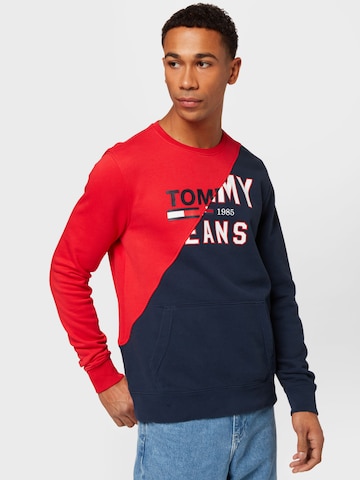 Tommy Jeans Sweatshirt i röd: framsida