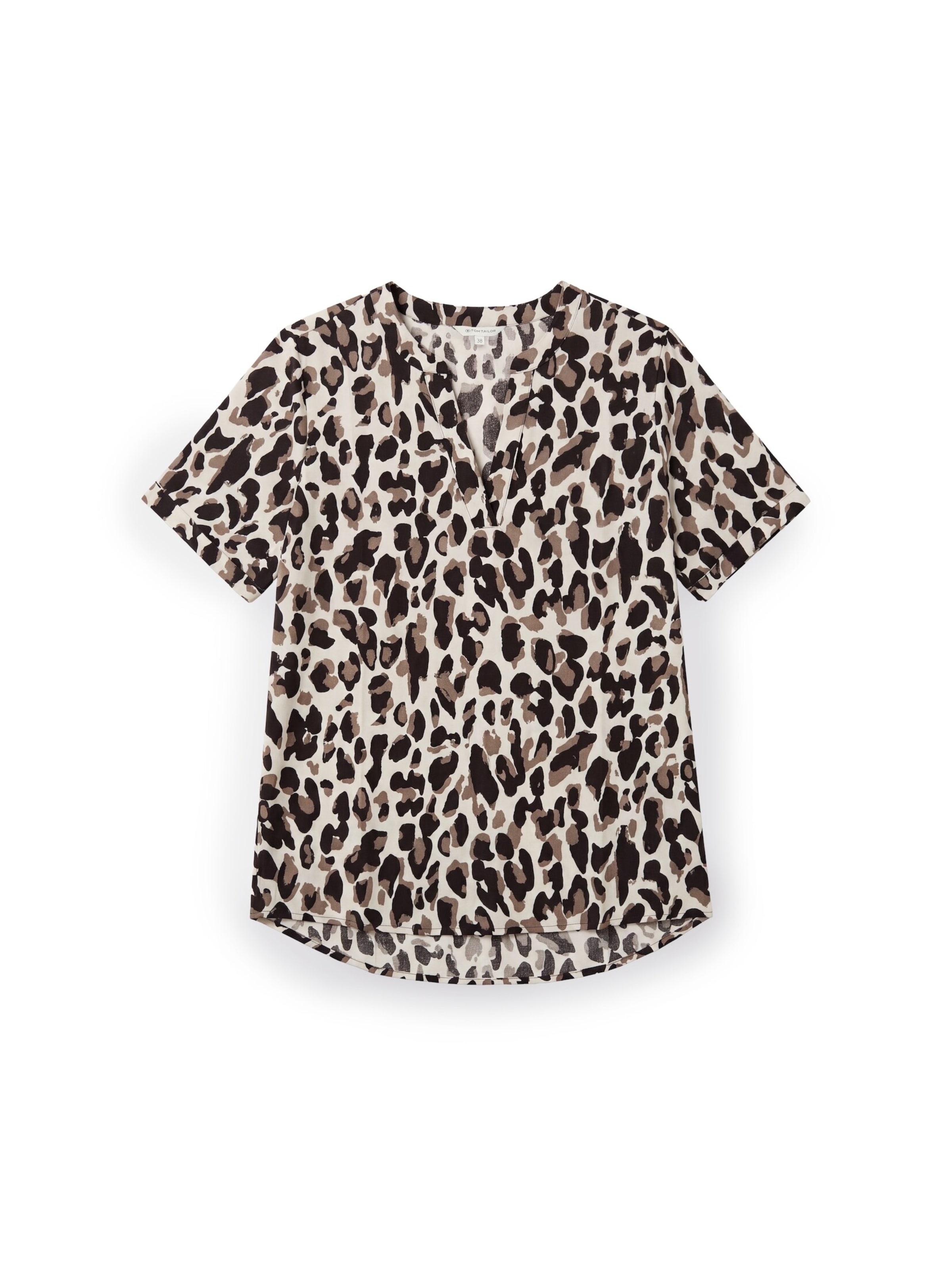 TOM TAILOR Blouse in Bruin: voorkant