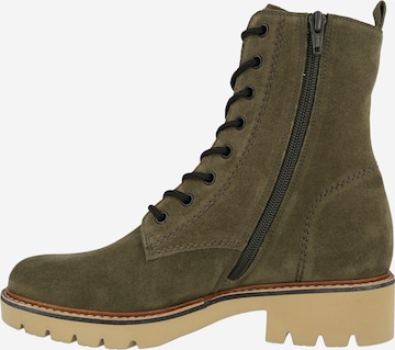 GABOR Lace-Up Ankle Boots in Green