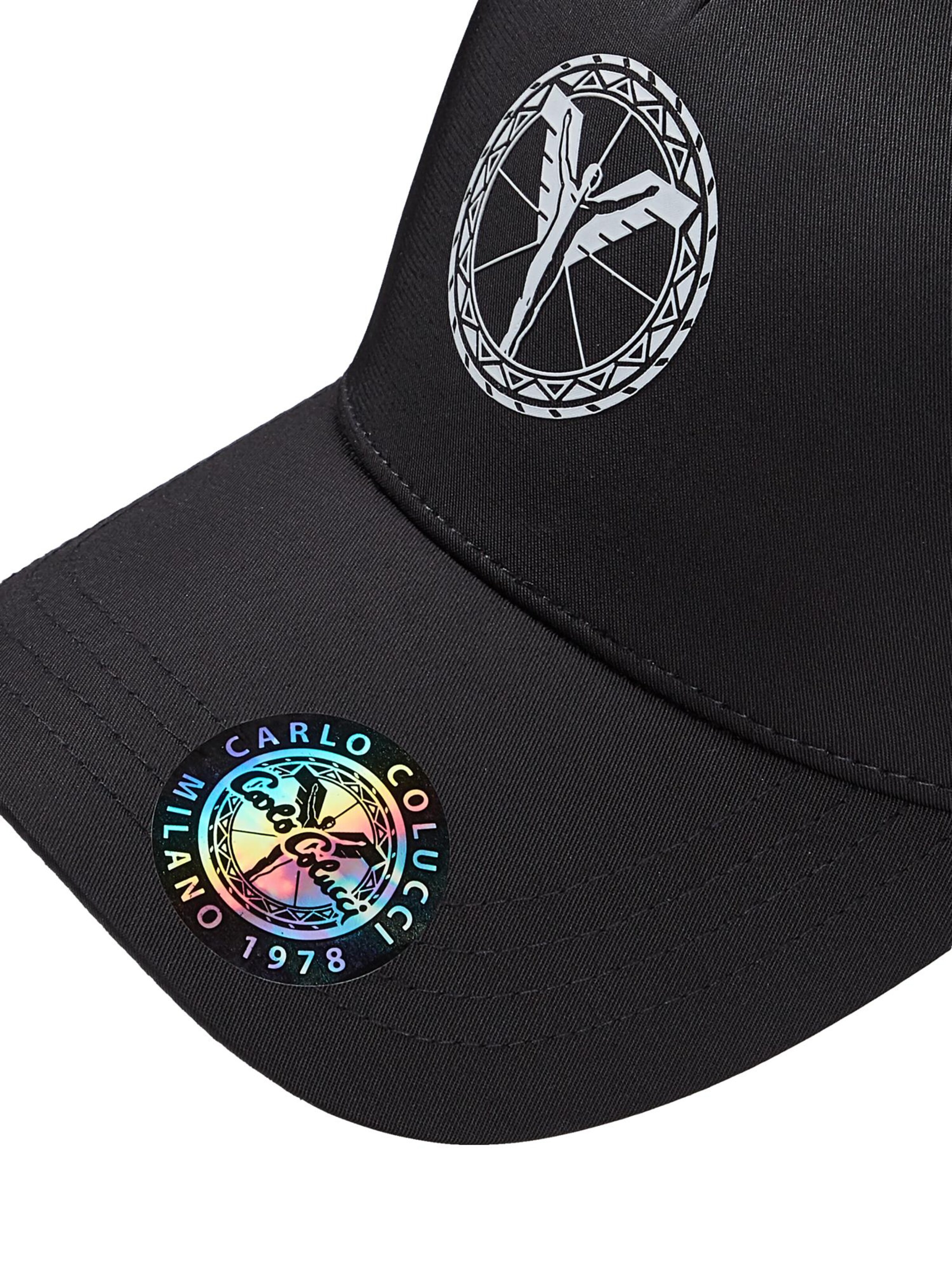 Carlo Colucci Cap 'D'Elia' in Schwarz