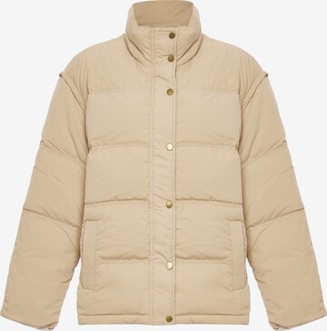 MYMO Tussenjas in Beige: voorkant