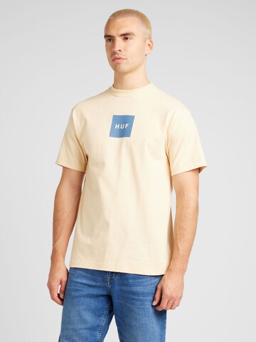 HUF Shirt in Beige: voorkant