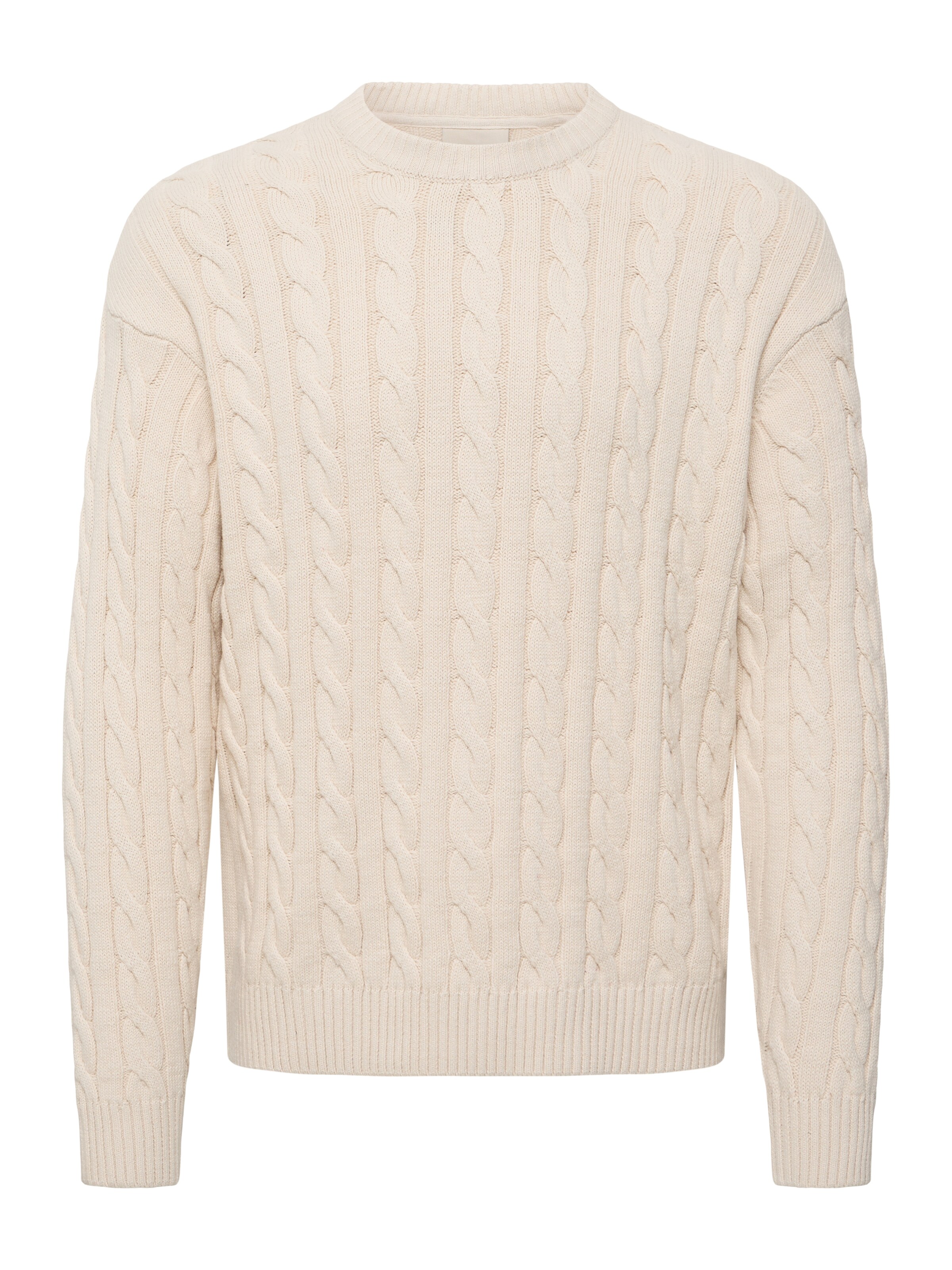 !Solid Sweater 'SDMalcolm' in Beige: front