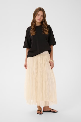 Jupe CULTURE en beige : devant
