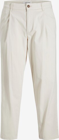 JACK & JONES Pleat-Front Pants 'Bill Rico' in Beige: front