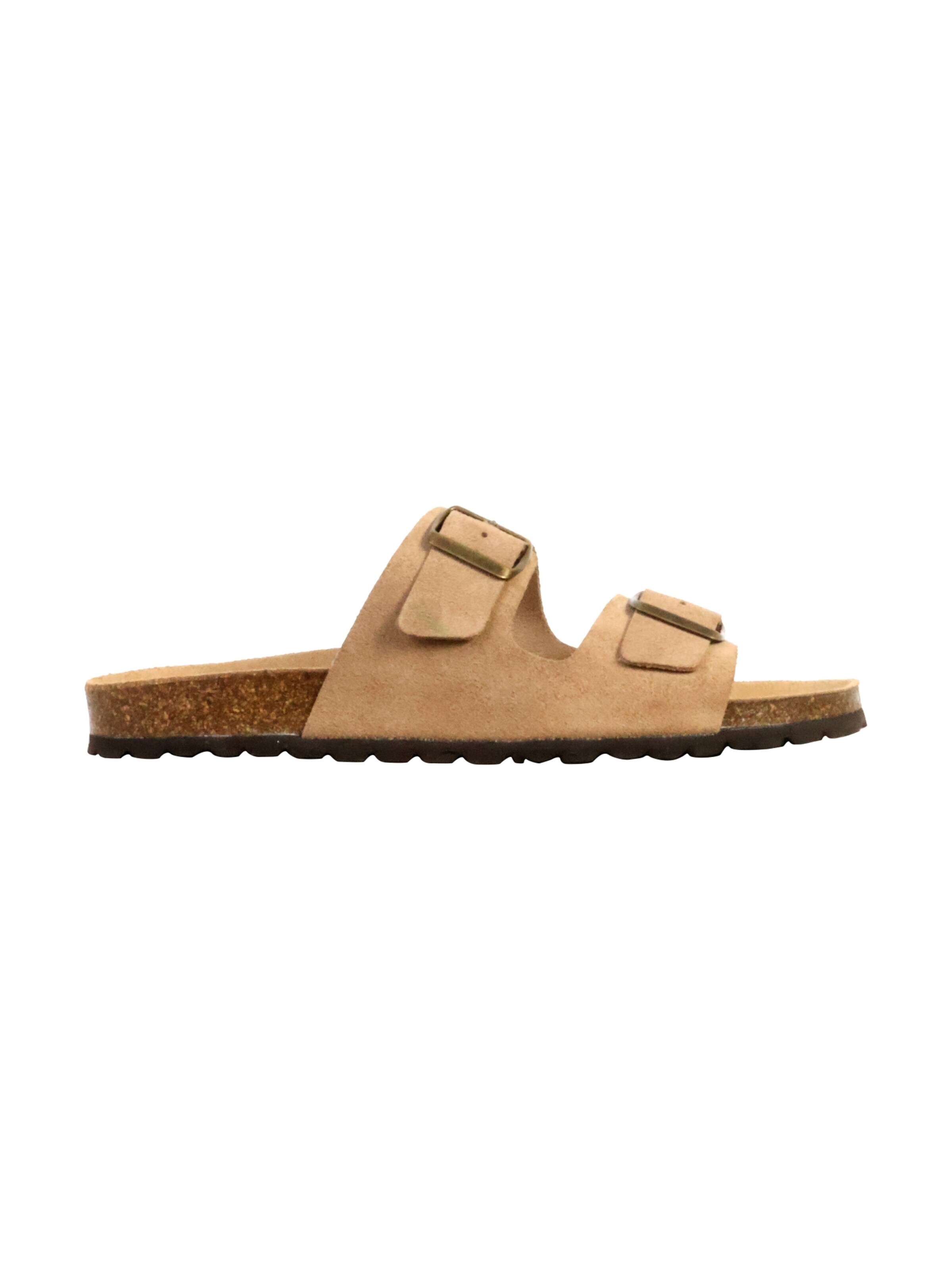 Mule 'Noga Mistral Edge Leder-Pantoletten' The Divine Factory en beige