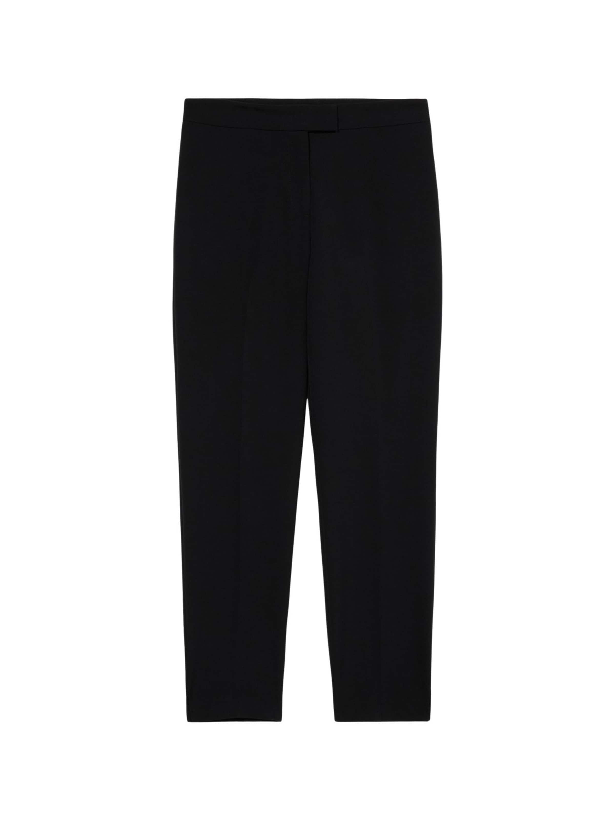 Regular Pantalon oltre en noir : devant