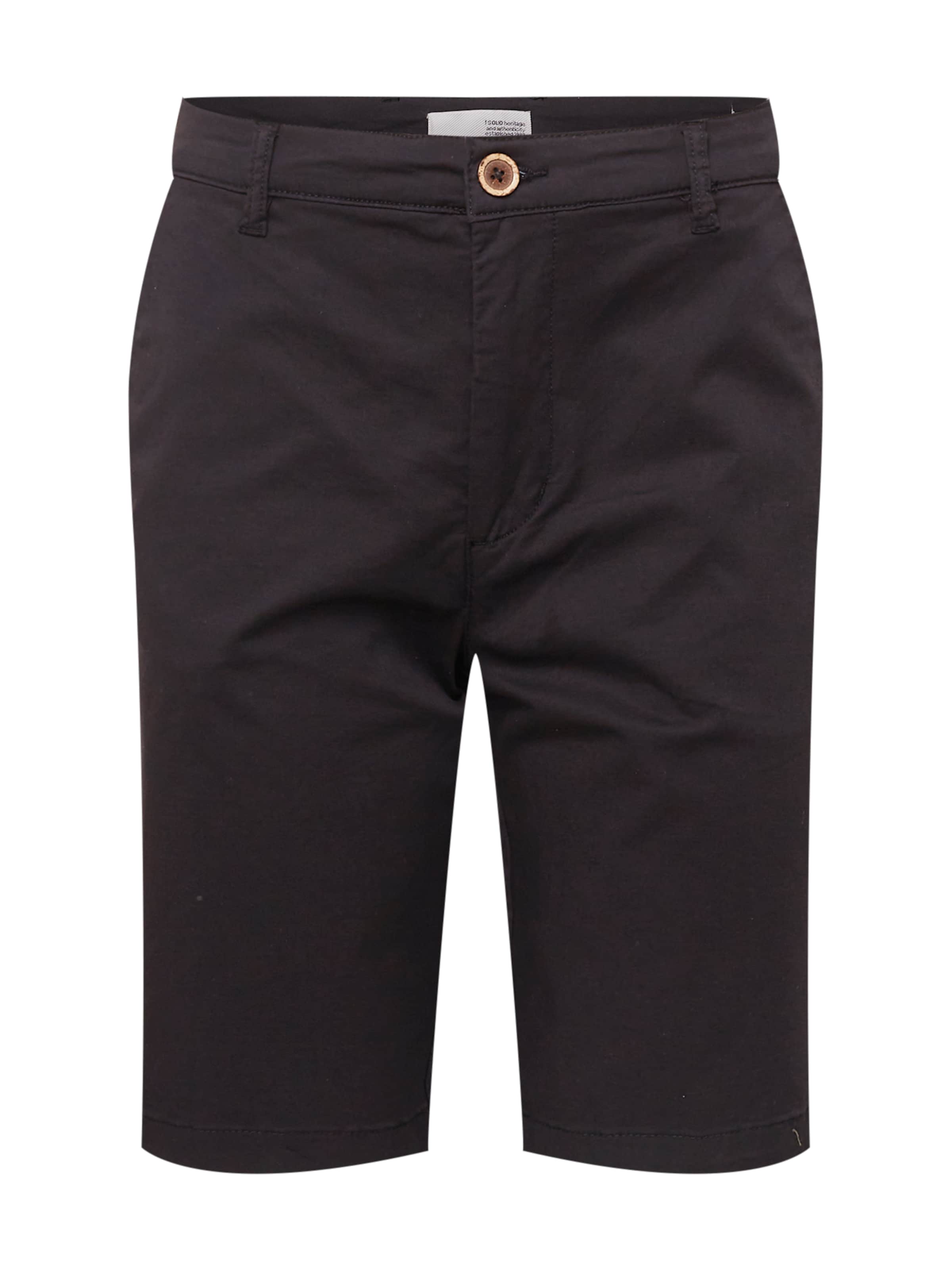 Pantaloni chino 'Bishop' di !Solid in nero: frontale